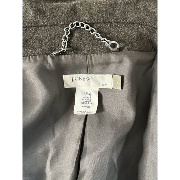 J.Crew Women's Size S Wool Blend Olive Green - Picture 4 of 5